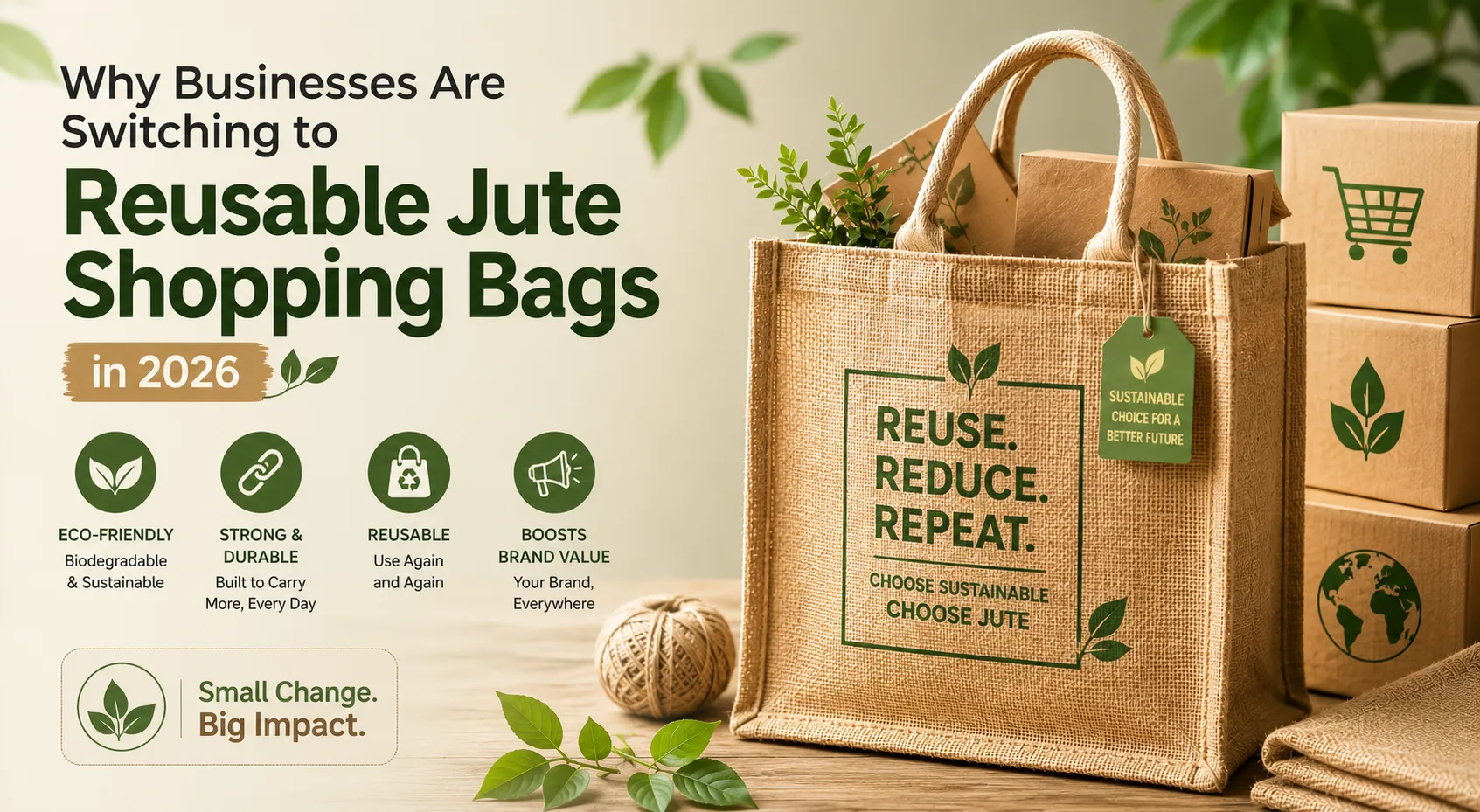 Why Businesses Are Switching to Reusable Jute Shopping Bags in 2026