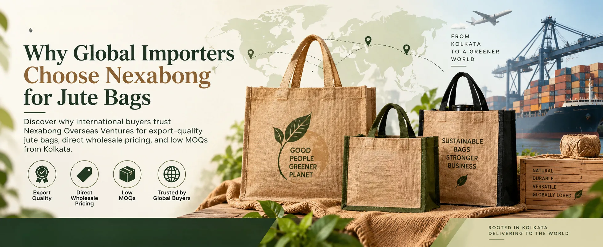 Why Global Importers and Brands Trust Nexabong for Export-Quality Jute Bags