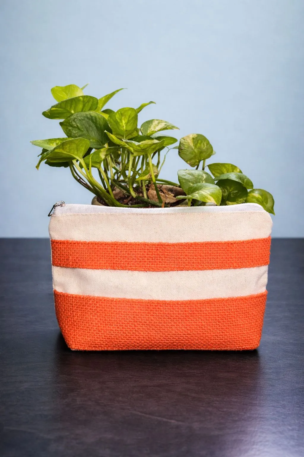 Jute & Canvas pouch Bag