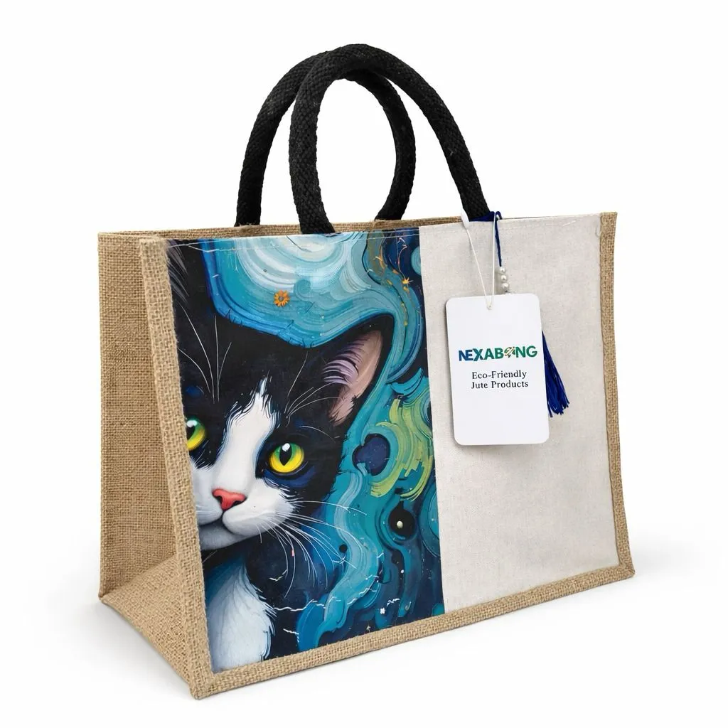 Jute & Canvas DTF Printing Shopping bag