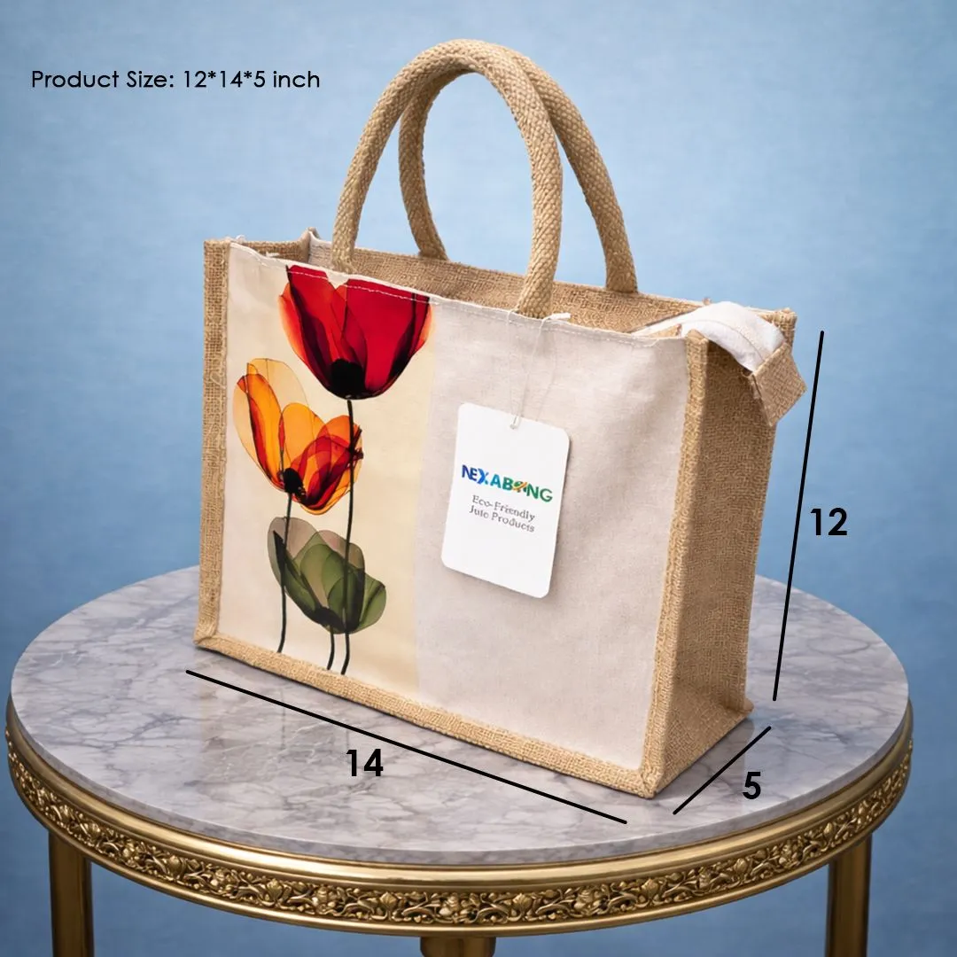 Jute & Canvas DTF Printing Shopping bag